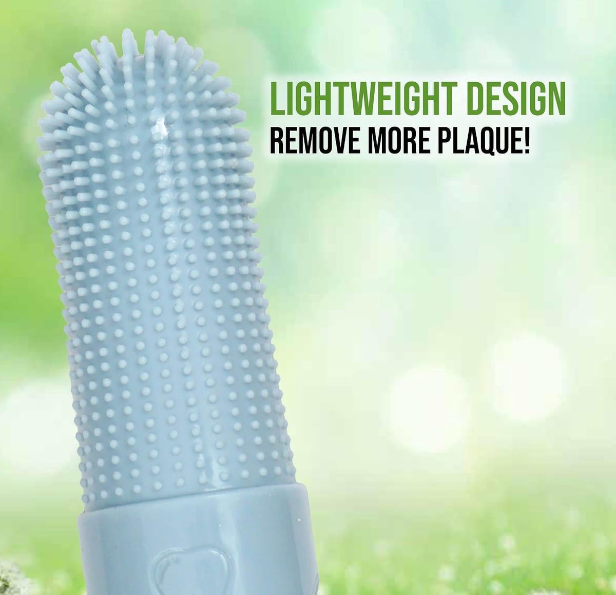 Hampton Distribution 4-Pack Pet Dental Care Kit - 360° Silicone Dog & Cat Finger Pet Toothbrush