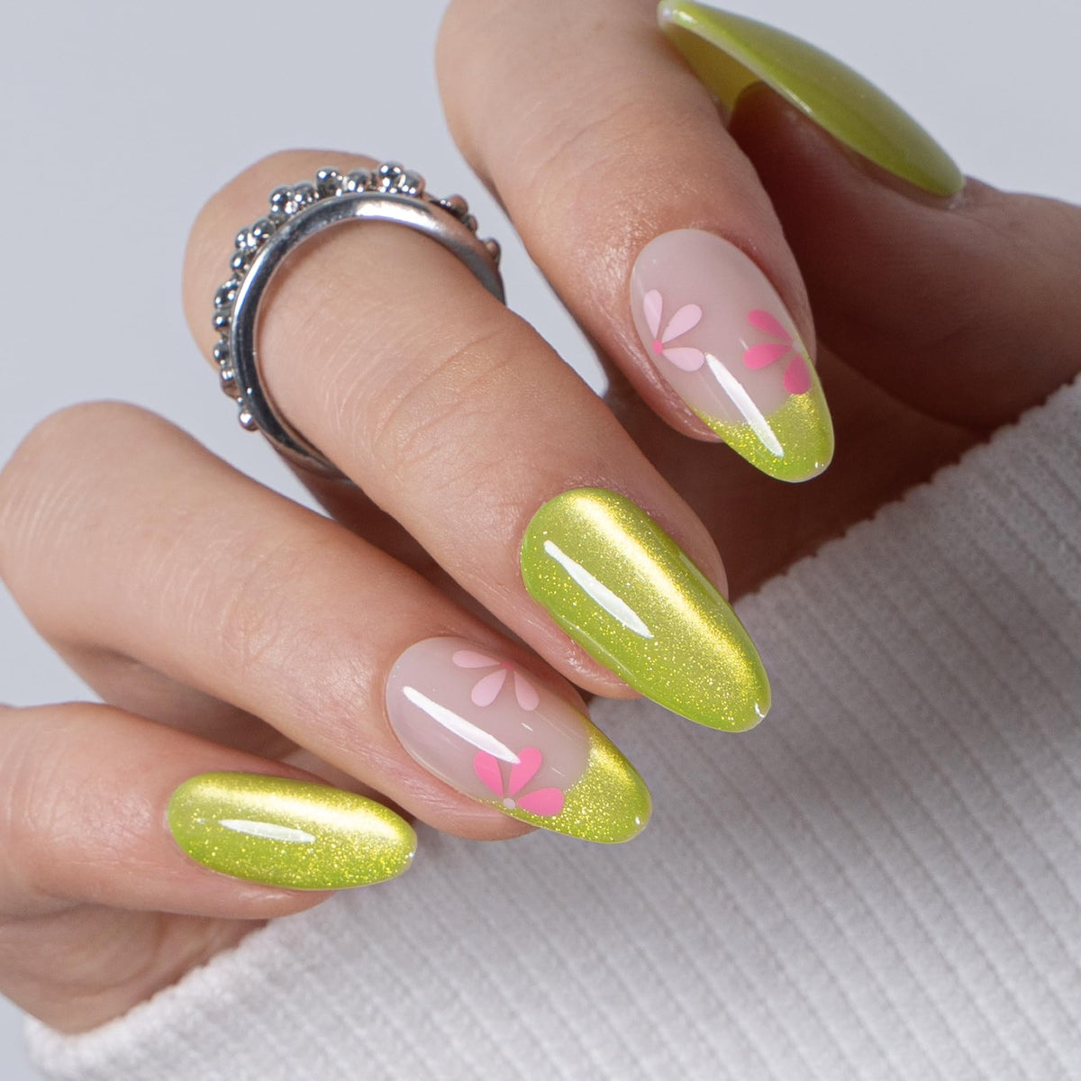 CurvLife Milky White Square Press on Nails Short, Soft Gel Fake Nails with Clean Nude Apricot Design Full Cover False Nails Glossy Nude Glue on Nails Artificial Stick on Nails for Women