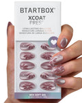 BTArtbox Press On Nails, Cream Puff, Short Almond, Ombre Off White, 32Ct | 2+ Weeks Wear, Salon-Quality Natural Nails, 10-Minute Easy Daily Application, Fast Removal, 16 Sizes, All-in-One Complete Kit