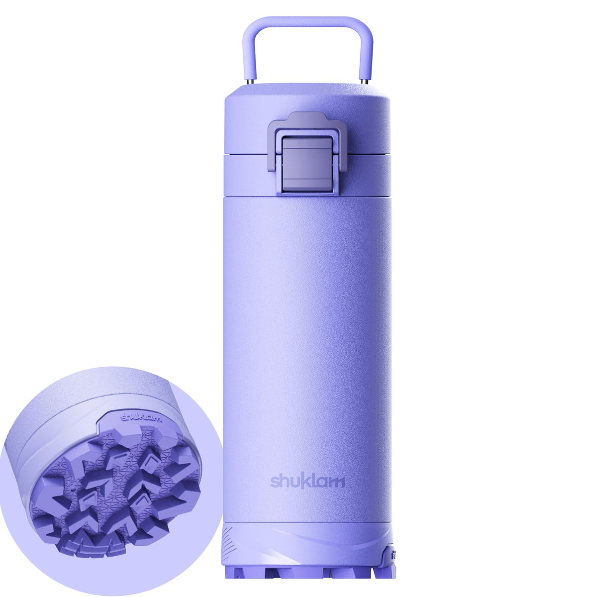 Outdoor Stainless Steel Insulated Tumbler ， One-Touch Splash-Proof Lid, Scratch-Resistant Coating, Non-Slip Base, Portable Carry Handle. Keeps Drinks Hot or Cold. Ideal for Gym, Camping. 19.6oz.