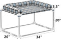 Bedside Cosleeper Dog Bed with Bloster, Height Elevated Pillow Bed Dog