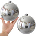 Rose Red 4.0" Large Christmas Balls - Christmas Tree Decoration Ornaments Shatterproof Hanging Balls for Birthday Halloween Holiday Wedding Decorations Set of 4pcs