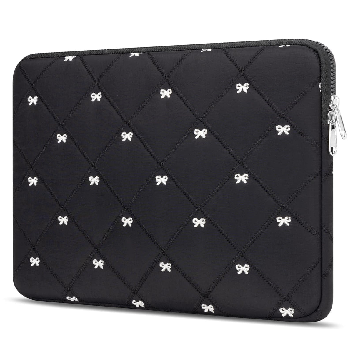 14 Inch Lightweight Bow Puffy Laptop Sleeve Case Laptop Bag for Girl