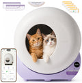 FurryTail Self Cleaning Litter Box with APP - Automatic Cat Litter Box for All Your Cats, Odor Control, Spacious Interior and Large Wastes Bin Capacity,Includes 40 Litter Bags