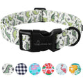 ARING PET Fall Dog Collar-Cotton Maple Leaves Dog Collar for Small Dogs, Adjustable Lightweight Dog Collars with Quick Release Buckle for Small Medium Large Dogs