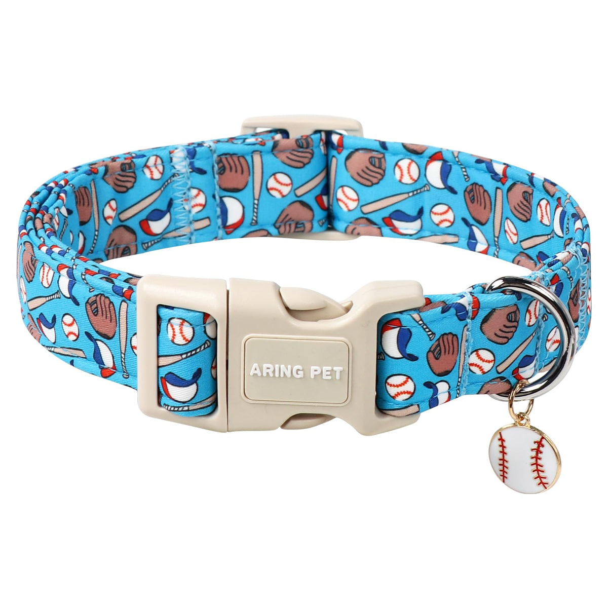 ARING PET Fall Dog Collar-Cotton Maple Leaves Dog Collar for Small Dogs, Adjustable Lightweight Dog Collars with Quick Release Buckle for Small Medium Large Dogs