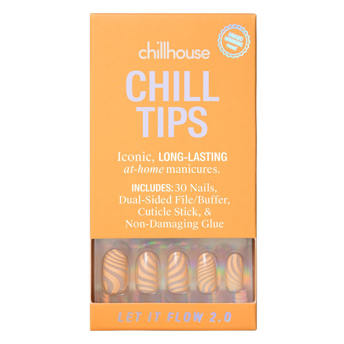 Chillhouse - Chill Tips, Press on Nails Kit - Sea Siren (Almond) - 30 Nail Shapes & Sizes - Up to 2 Weeks of Wear - Customizable Fit - Reusable - Latina Founded & Women Owned - Beauty & Self Care