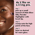 e.l.f. High Points Highlighter Brush, Soft & Tapered Face Makeup Brush For Illuminating & Creating Soft-Focus Glow, Vegan & Cruelty-Free
