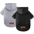 2 Pack Dog Hoodie Warm Hood Dog Sweater Cold Weather Small Dogs Sweatshirt Comfort Pet Clothes for Small Medium Dogs with Pockets Cats Chihuahua Clothes for Male Female Girl Boy Sporty Daily Wear