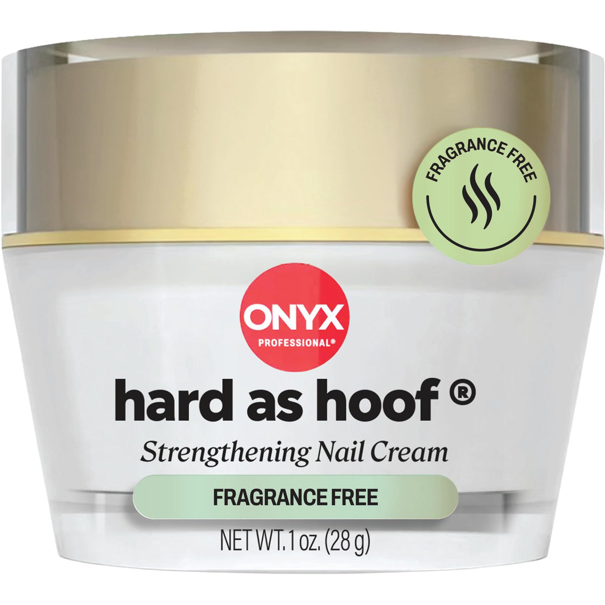 Onyx Professional Hard as Hoof Nail Strengthening Cream, Cherry Almond Scent - Made in USA, Nail Growth & Conditioning Cuticle Cream Stops Splits, Chips, Cracks & Strengthens Nails, 1 oz