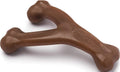 Benebone Wishbone Chew Toy for Aggressive Chewers, Pumpkin Spice, Small