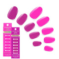 Dashing Diva Gloss Nail Strips Bundle - The Neon Brights Collection - Magenta Madness & Suki - UV Free, Chip Resistant, Long Lasting Gel Stickers - Contains 2 Sets