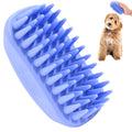 Dog Grooming Bath Brush, Pet Rubber Brush for Shower Scrubbing & Soothing Massage, Ideal for Long & Short Haired Dogs and Cats, Essential Puppy Accessories, Short-Pins [We Love Doodles]
