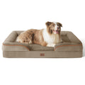 Bedsure Orthopedic Dog Bed Medium Size Dogs - Washable Small Medium Dog Cat Bed Waterproof, Comfort Cats Couch Sofa with Washable Removable Cover, Pets Bed with Nonskid Bottom, Grey, 28"