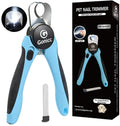 gonicc Professional Dog & Cat Pets Nail Clippers & Trimmers | With Safety Guard to Avoid Overcutting, Free Nail File, Razor Sharp Blade - Professional Grooming Tool for Pets