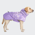 Spark Paws Dog Raincoat, Waterproof Windproof Rain Jacket, for Small Medium Large Extra Large Dogs, Reflective Breathable Full-Body Coverage Dry Suit - Neon White Navy Blue, 2XL