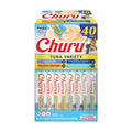 INABA Churu Cat Treats, Lickable, Squeezable Creamy Purée Cat Treat with Green Tea Extract & Taurine, 0.5 Ounces Each Tube, 50 Tubes, Tuna & Chicken Variety