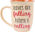 Silver Buffalo Peanuts Snoopy Fall Leaf, Wide Rim Ceramic Mug, 16oz