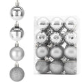 Diahom Christmas Ball 24ct 1.57 Inches Gold Mini Xmas Hanging Ornaments