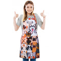 Dog Grooming Waterproof Apron with 2 Pockets, Cute Animals Puppy Dog Pets Apron