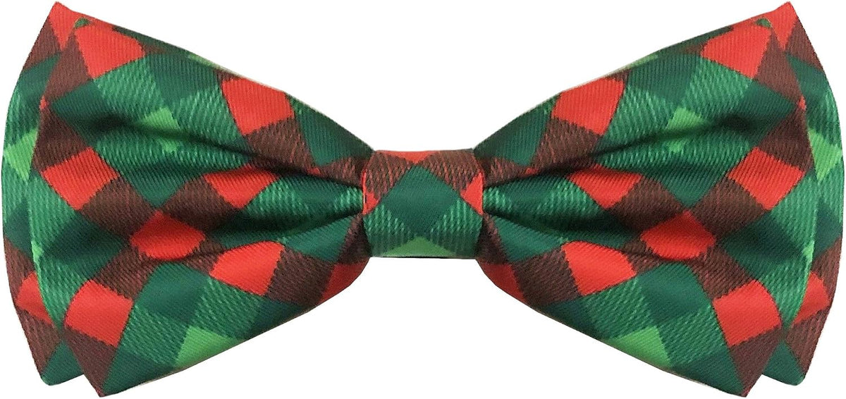 Huxley & Kent Pet Bow Tie for Dogs & Cats, Scottish Check, Small/Medium