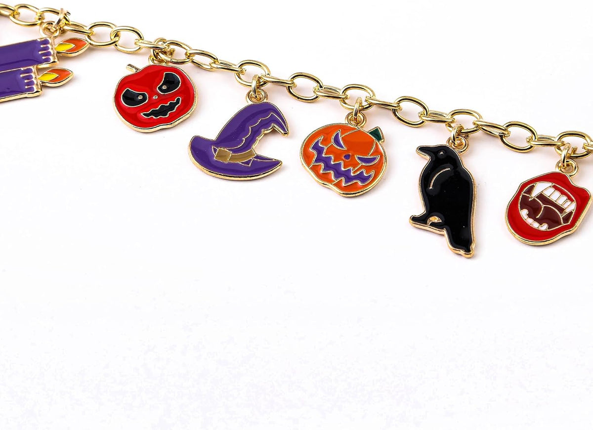 Christmas Charm Bracelet for Women,Santa Claus Snowman Tree Socks Pendant Bracelet,Adjustable Alloy Drop Bracelet for Women Xmas Party Costume Accessories Gift
