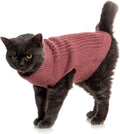 Cat Sweater Stretchy,19 Colors,6 Sizes,Snug Winter (Maple Leaf Red, Medium, Vest)