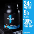Rule 1 Proteins Whey Protein Powder, Vanilla Ice Cream, 68 Servings | 24g Fast-Acting Protein from All-Whey Sources with Naturally Occurring EAAs & BCAAs for Workout Recovery or Anytime Use