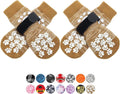 Anti Slip Dog Socks to Prevent Licking Paws, Dog Shoes for Hot Pavement, Dog Booties for Small Medium Large Senior Dogs, Traction Control Boots & Paw Protectors for Hardwood Floors
