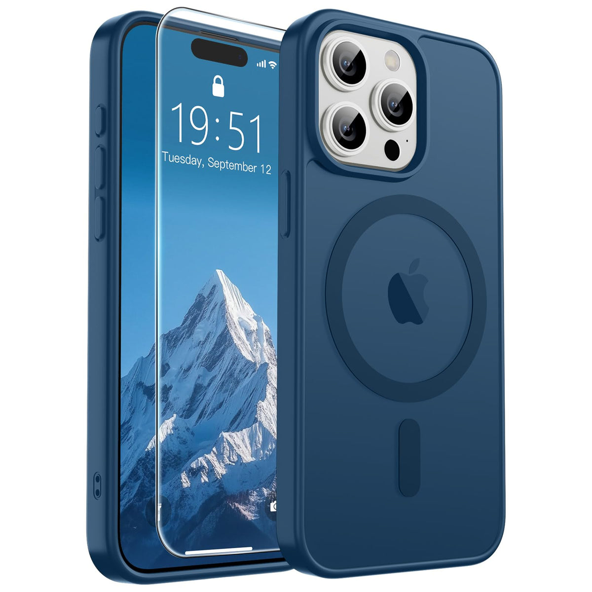SUPFINE Magnetic for iPhone 13 Case/iPhone 14 Case Black