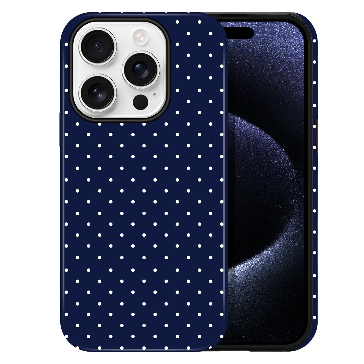 Polka Dot Pattern Phone Case for iPhone 13/14 6.1", Wine