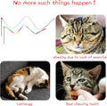 Cat Wand Toys Interactive Kitten Toys for Indoor Cats Colorful Teaser Wand String for Exercise Kitten Stick Kitty Rope Toy Rainbow Ribbon Cat Charmer -2Pcs