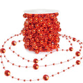 HADDIY Christmas Silvery Tree Beads Garland Decoration,66 Feet Pearl Strands Chain for Christmas Tree Decor,Crafts and Holiday Décor