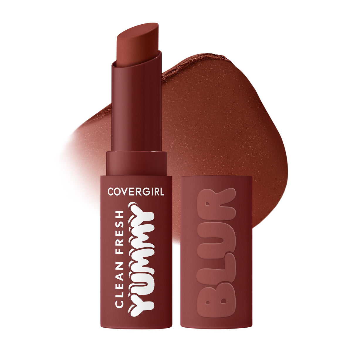 COVERGIRL Clean Fresh Yummy Blur Lipstick, Blurring Effect, Matte Lip Color, Fresh Pear Flavored, Vegan Formula - 220 Pear-fectly (Soft Pink Nude)