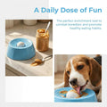 Dog Licking Bowl with Rolling Ball,Dog Lick Bowl for Dogs&Cats,Slow Feeder Dog Bowl with Strong Suction Base for Wet Food,Yogurt,Bone Broth&Liquid Treats
