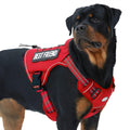Auroth Tactical Dog Harness for Large Dogs No Pull Adjustable Pet Harness Reflective K9 Working Training Easy Control Pet Vest Military Service Dog Harnesses Army Yellow L
