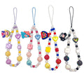 cioatu 4 Pieces Cute Phone Charms Beaded Phone Strap Aesthetic Y2K CellPhone Keychain Cute Bear Butterfly Heart Cool PhoneCharm for Bag Keychain Airpods Camera Pendants Decor