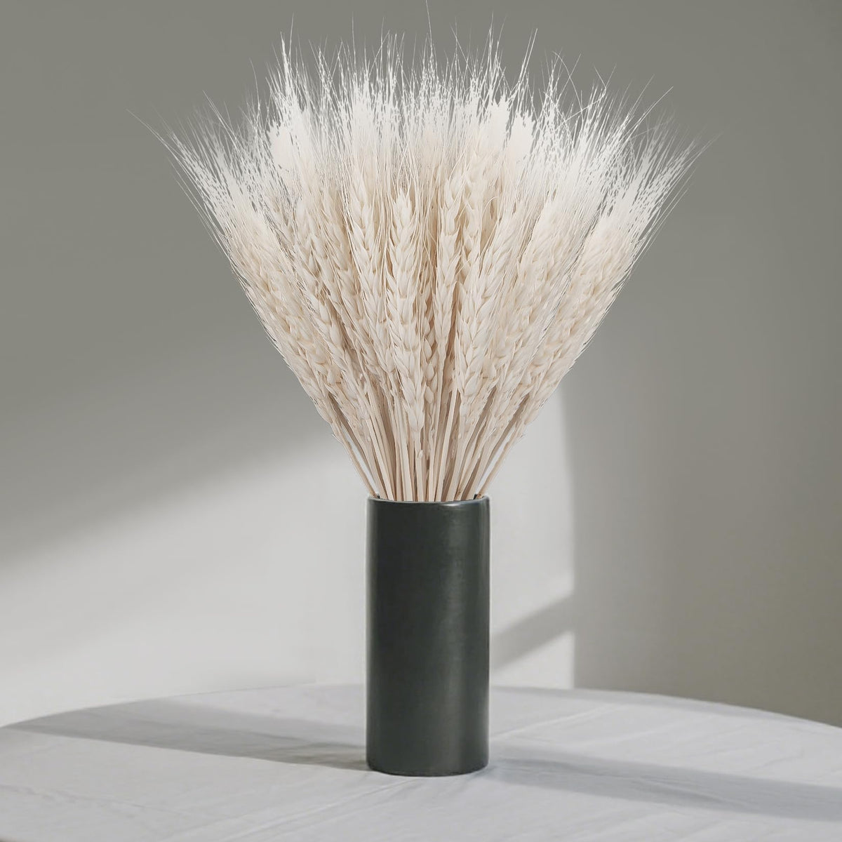 Sukh 100 Stems Dried Wheat Stalks - Boho Fall Decor for Home & Wedding