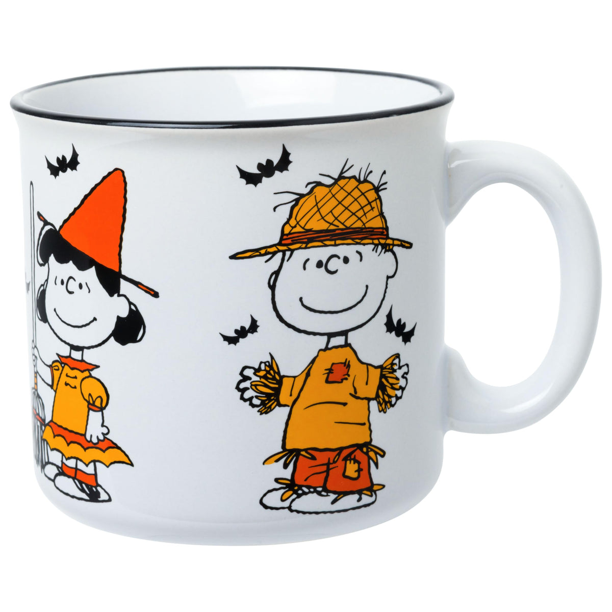 Silver Buffalo Peanuts Snoopy Fall Leaf, Wide Rim Ceramic Mug, 16oz