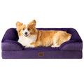 EHEYCIGA Orthopedic Dog Beds Large Sized Dog, Waterproof Memory Foam Pet Bed with Sides, Non-Slip Bottom Large Pet Bed with Washable Removable Cover, Grey