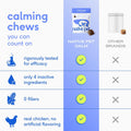 Native Pet Calming Chews for Dogs Medium Breed - 60 Calming Dog Treats - Hemp Seed, Melatonin, L-Theanine - Supports Calm Behavior - 30 Chews