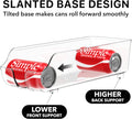 Simple Houseware Soda Can Organizer Dispenser Refrigerator/Pantry, Set of 2 | Clear