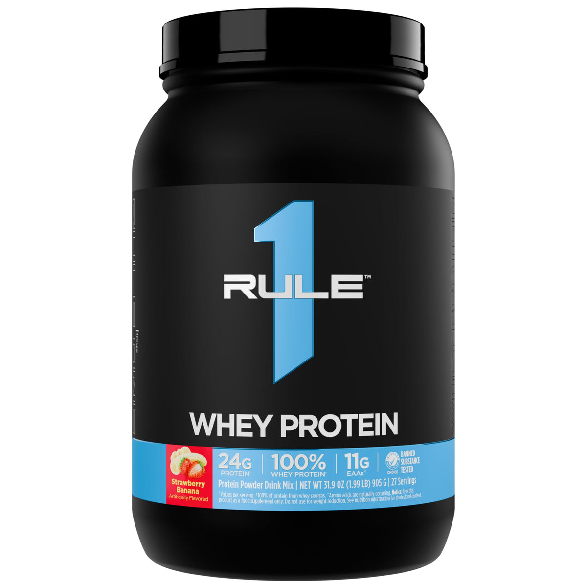 Rule 1 Proteins Whey Protein Powder, Vanilla Ice Cream, 68 Servings | 24g Fast-Acting Protein from All-Whey Sources with Naturally Occurring EAAs & BCAAs for Workout Recovery or Anytime Use