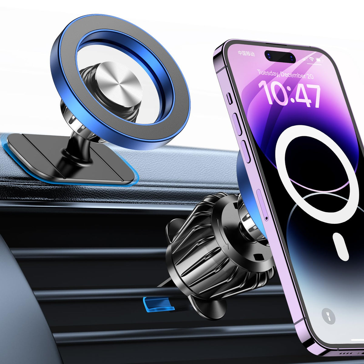 Kaistyle for Magsafe Car Mount【Strong Magnet】 Magnetic Phone Holder for Car Phone Holder Mount Dash Mounted Holders Phone Holders for Your Car Accessories for Women Men for iPhone 18 Pro Max 17 16 15