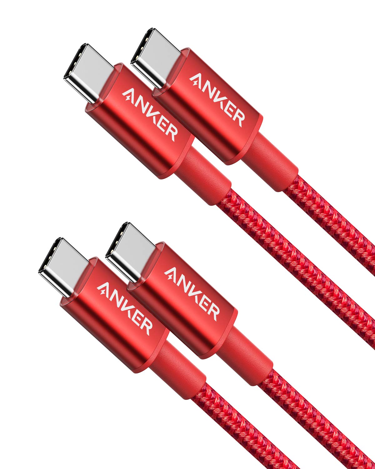Anker USB C to USB C Cable, 60W Fast Charging Cable (2-Pack, 6 ft, Black)