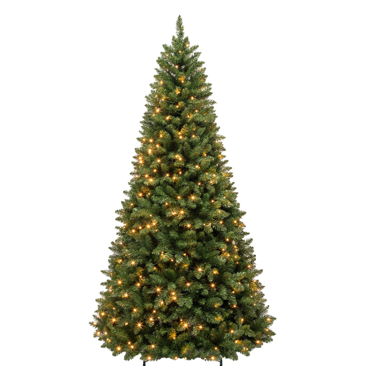 Hykolity 7 ft Prelit Snow Flocked Christmas Tree with 300 Warm White LEDs