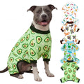4 Pack Dog Christmas Pajamas Reindeer Puppy Clothes Cute Santa Claus Dog Pajamas Costumes Outfit Red Green Medium