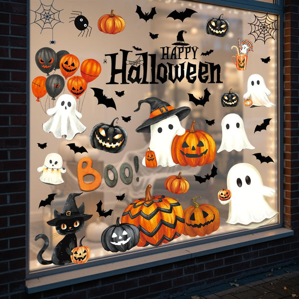 Halloween Window Clings Stickers Decor Fall Halloween Decorations Indoor