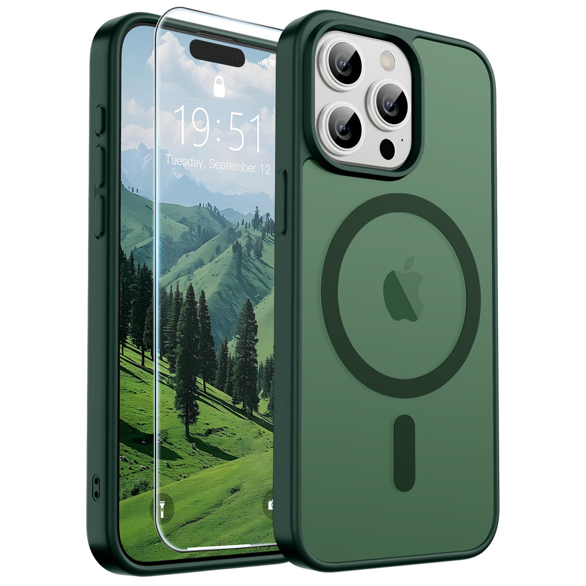 SUPFINE Magnetic for iPhone 13 Case/iPhone 14 Case Black