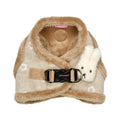 Pinkaholic New York Lidia Vest Dog Harness Step-in Warm Winter Flower Pattern for Small Dog, Light Grey, Large